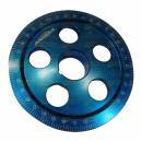 POLIA VIRABREQUIM VW AR TAMANHO 6" 0,40MM GRADUADA AZUL Cd.:02727