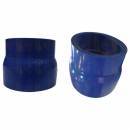 MANGUEIRA DE SILICONE AZUL RETA REDUO 2 3/8"X 2 3/4"X 61 mm Cd.02939