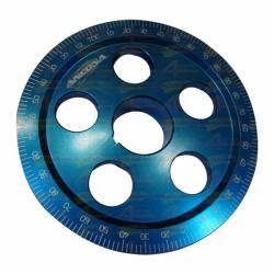 POLIA VIRABREQUIM VW AR TAMANHO 6" 0,20MM GRADUADA AZUL Cd:.02724