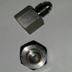 NIPLE DE ACO INOX 3AN PARA AEROQUIP FREIO Cd.:03501