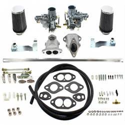 KIT CARBURADOR EMPI VW FUSCA 34MM COMPLETO CABEOTE ENTRADA DUPLA EMPI # 47-7411-0 Cd.:03630