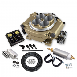 INJEO ELETRNICA HOLLEY SNIPER V8 UNIVERSAL EFI COMPLETA CLASSIC GOLD FINISH #550-516K Cd.: 04125